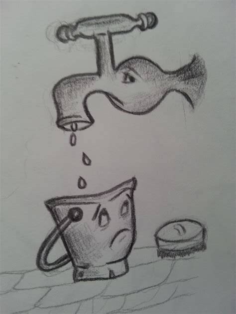 Save Water Drawing Pencil Sketch Sketch Drawing Idea