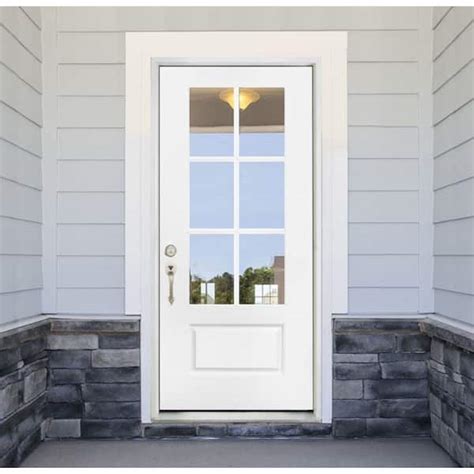 Front Doors With Glass Home Depot Builders Villa