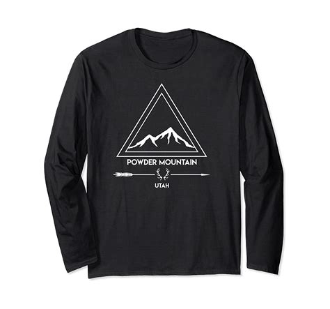 Powder Mountain Utah Ski Vacation Vintage Long Sleeve T Shirt