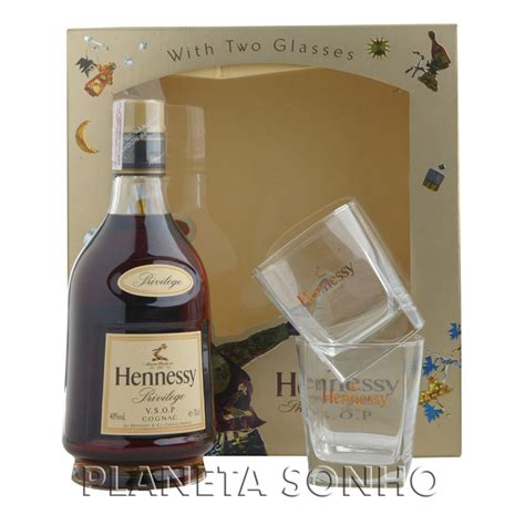 Cognac Hennessy Vsop 2 Copos 700 Ml Planeta Sonho Delicatessen