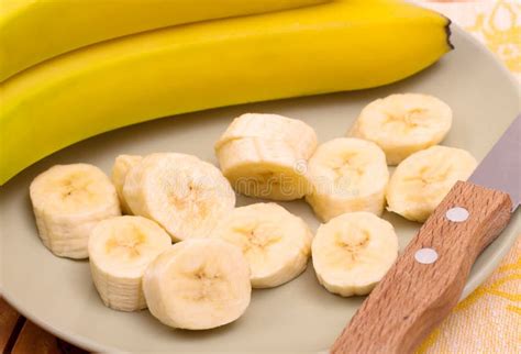 Sliced Bananas Stock Photo Image Of Yellow Fruit Group 31412136