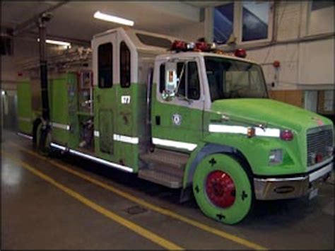 Vandals Cover Fire Trucks With Lime Green Paint In Canada Firehouse