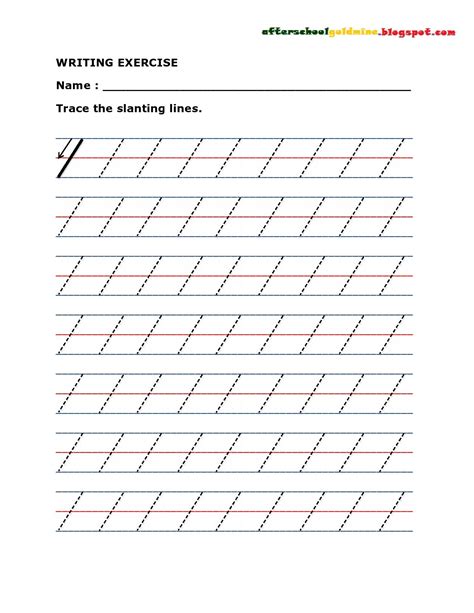 Types Of Lines Worksheets