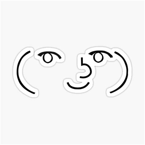 Lenny Face Emoticon Dank Meme Sticker By Sunnysempai Redbubble