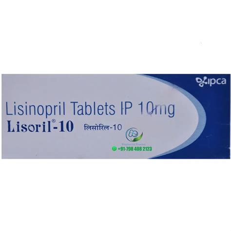 Lisinopril 10mg Listril 10 Mg Tablet Packaging Size 15 Tablets In 1