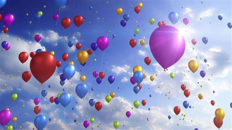 Colorful Balloons Downloops Creative Motion Backgrounds