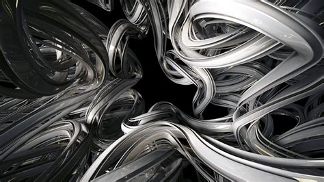 1920x1080 Wallpaper immersion, silver, glass, form, shape | Abstract