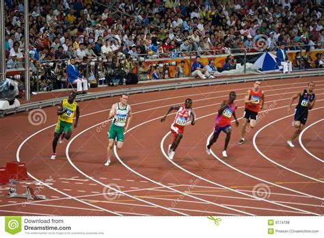 2021 british gp sprint race 1. Athletes Run Race In Mens 220m Sprint Editorial Stock ...