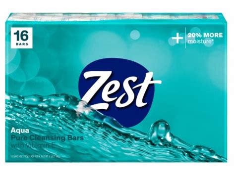 Zest Aqua Pure Cleansing Bar Soap 16 Ct 4 Oz Harris Teeter