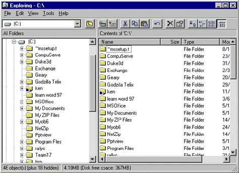 Windows 95 Module 1 View Options