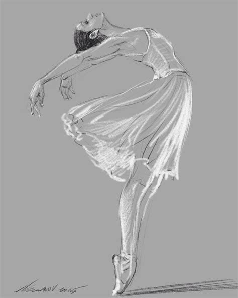 Daily Sketch Ballet Drawings Ballet Painting Dancers Art