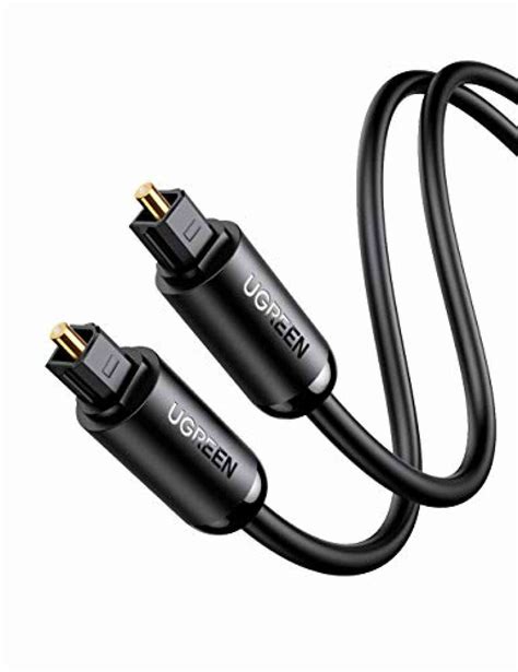 UGREEN Câble Optique Audio Numérique Cordon Fibre Optique Toslink Câble Plaqué Or Compatible ...