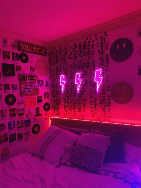 Vibey Tik Tok Room With Led Lights Room Ideas Bedroom Vibe Rooms