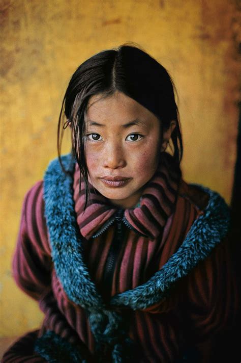 Steve Mccurry Girl In New Coat Xigaze Tibet 2001 Steve Mccurry