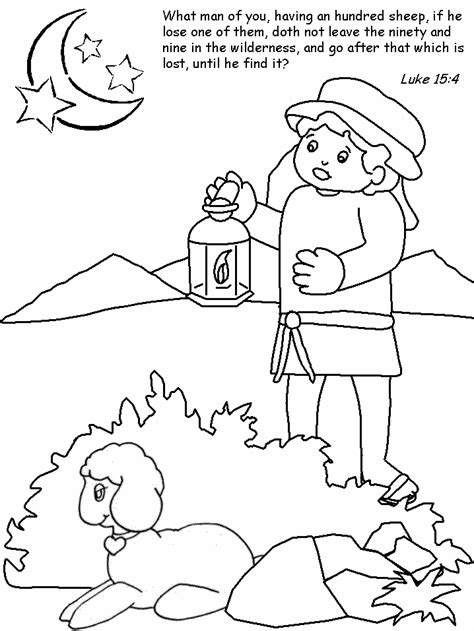 Choose from the best free sheep coloring pages and print them out. Parable Of Lost Sheep - Coloring Pages - Coloring Home