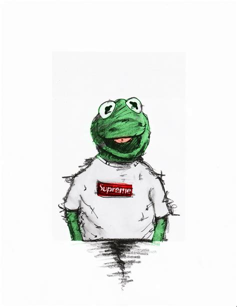 Kermit For Supreme Art By Nick Woolley Sketch Pad Pinterest
