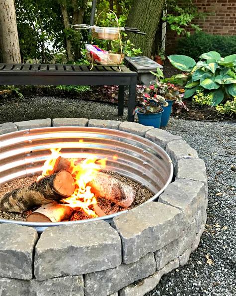 To build a backyard fire pit with bricks, start by digging a circular hole that's 4 feet in diameter and 12 inches deep. How to Build a Backyard Fire Pit - Average But Inspired