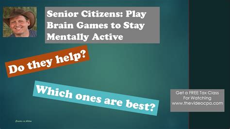 Senior Citizens Play Brain Games To Stay Mentally Active Youtube