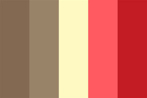 Red Brown Pastel Color Palette