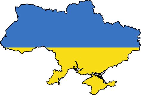 Strona zawiera również listę miast znajdujących się w pobliżu miasta ukraina. Ukraine Flag Map - Mapsof.Net