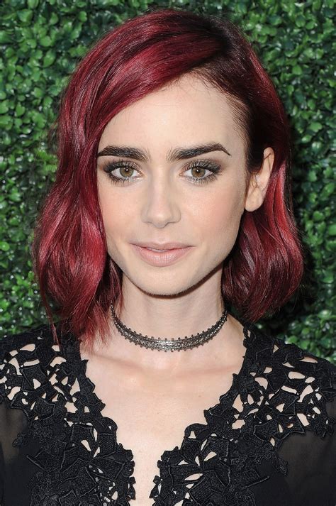 Lily Collins Debuts New Red Hair Beautycrew