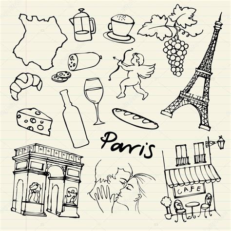 Paris Doodle Stock Vector By ©omw 48699095