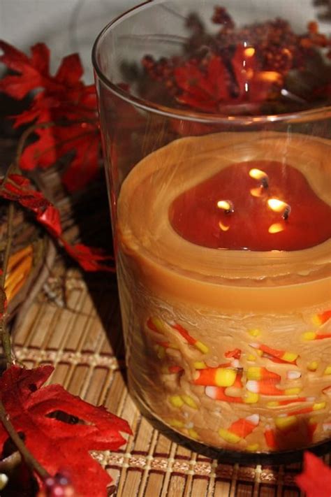 Candy Corn Candle From Eisy Morgan Diy Holiday Decor Calming Candles