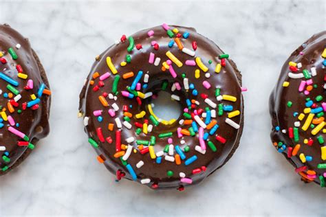 Gluten Free Baked Chocolate Sprinkle Donuts Dairy Free And Vegan