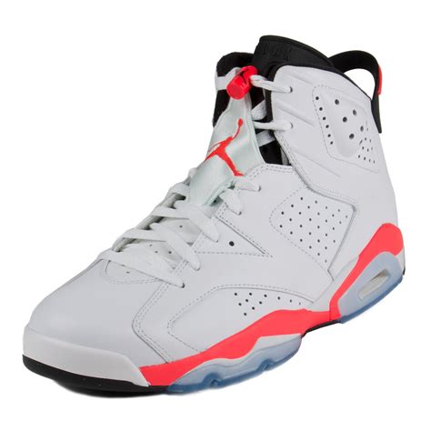 Nike Mens Air Jordan 6 Retro Whiteinfrared Black 384664 123