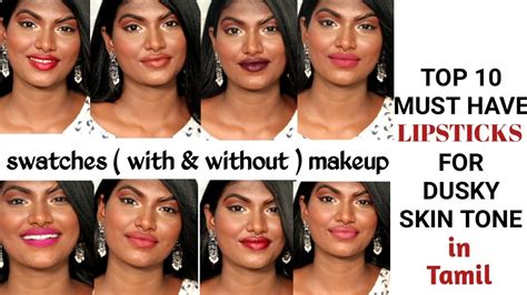 Top 10 Must Have Lipstick Shades For Indian Brown Dusky Skin Tone In Tamil Stylish