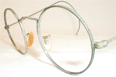 Antique Round Gold Silver Spectacles Eyeglasses Ao Ful Vue Eyeglasses