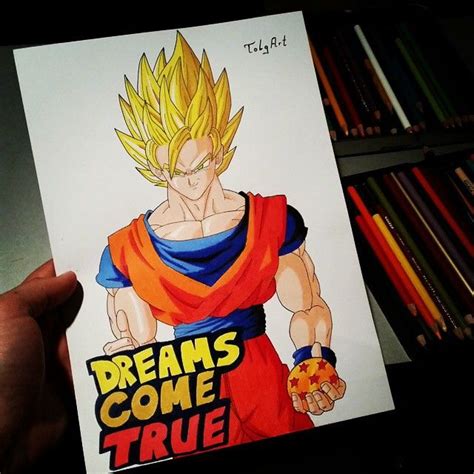 The black star dragon balls (究極のドラゴンボール, kyūkyoku no doragon bōru, lit. TolgArt on Instagram: "The order is finished Goku SSJ2 with the 7 Star Dragon Ball What do you ...