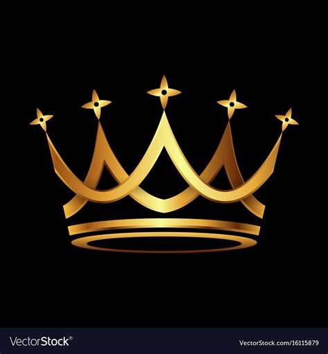 King Crown Black Background
