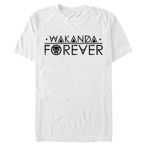 Marvel Mens Marvel Black Panther Sleek Wakanda Forever T Shirt