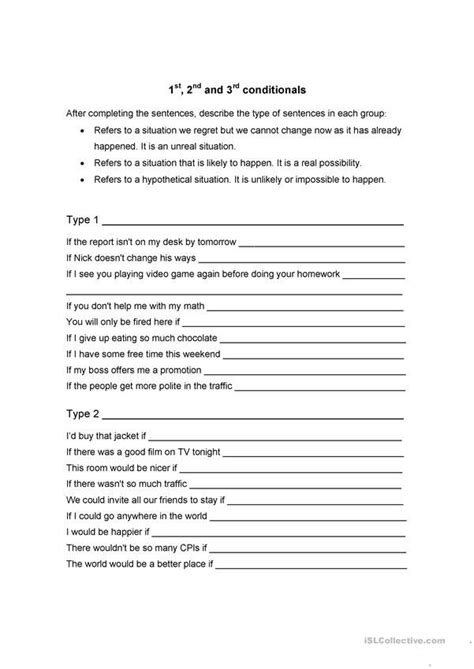 Practice Worksheets Conditional Statements
