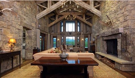 Lodge Cathedral Ceilings House Design Rustic Home Design Mountain Home