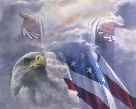 One Nation Under God Painting By Danny Hahlbohm Patriotic Pictures
