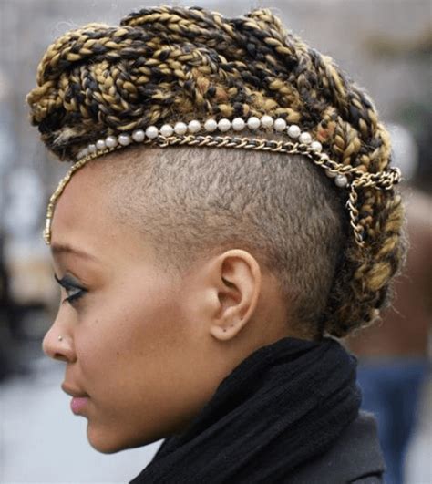 Braided Mohawk For Edgy Style
