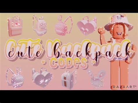 This game features a simulation of the daily activities of one virtual player in a. Cute and Aesthetic Backpack Codes! | Roblox Bloxburg ...