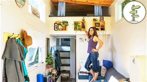 Woman Living In A Tiny House To Achieve Financial Freedom Interview Tour Youtube