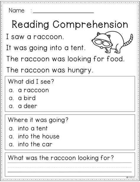 Kindergarten Reading Comprehension Passages Winter A6a