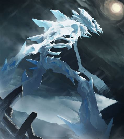 Giant Ice Elemental Arte De Monstro Monstros Arte Fantástica