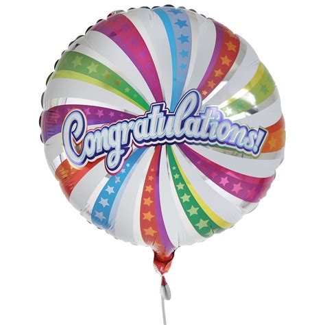 Congratulations Swirl Balloon Balloons Congratulations Balloons