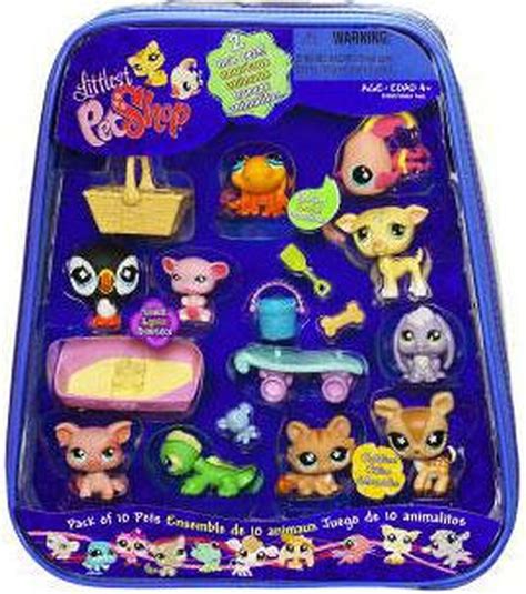 Littlest Pet Shop Pack Of 10 Pets Exclusive Mini Figure