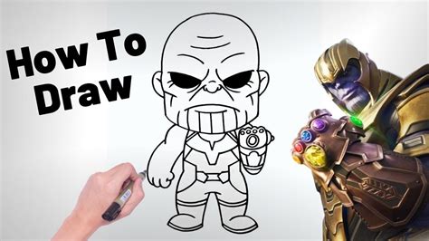 How To Draw Thanos Very Easy Thanos Drawing Step By Step Tutorial