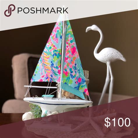 Lilly Pulitzer Sailboat ⛵️ This Is A Sailboat With Authentic Lilly