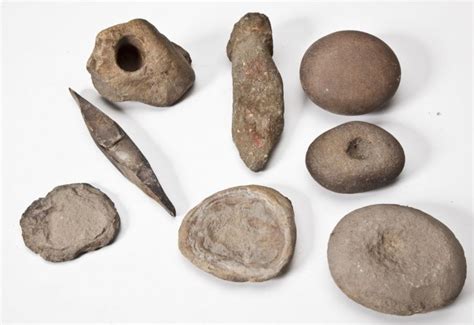 8 Native American Stone Tools Lot 196