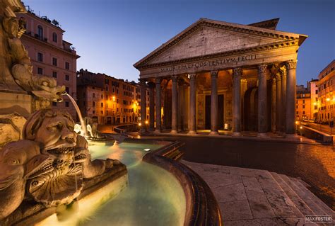 Temple Of The Gods The Pantheon Rome Italy Max Foster Photography