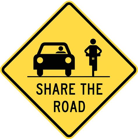 Lyle Share The Road Traffic Sign Sign Legend Share The Road 24 In X