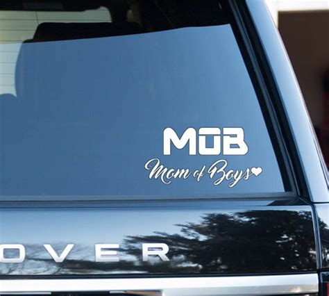 Mob Mom Of Boys Sticker Decal Etsy